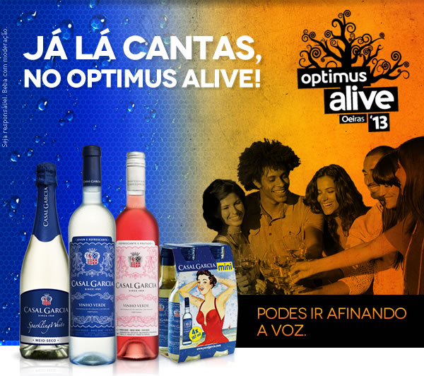 Já lá cantas no Optimus Alive,Podes ir afinando a tua voz
